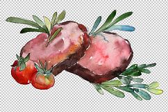 Meat steaks PNG watercolor set Product Image 4