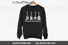 Guitar SVG Cut Files - Choose Your Weapon Product Image 2