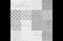 16 Seamless Black Minimalist Dot Overlay Transparent Papers Product Image 10