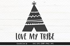 Love My Tribe - SVG DXF JPG PNG EPS Product Image 1