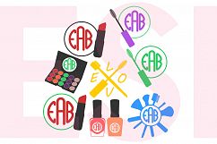 Make Up and Beauty Monogram Designs Set Product Image 1