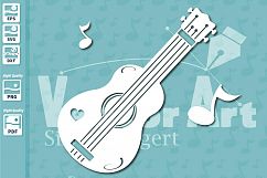 Ukulele Music Instrument - Cut File for Crafters Product Image 1