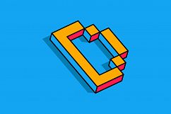 Isometric Alphabets Product Image 6