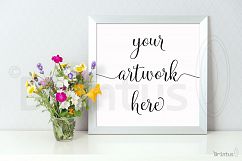Frame mockup - clean bright interior summer field flowers Product Image 4