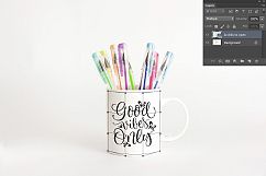 Coffee mug mock up white back to school mockup cup mockup Product Image 3