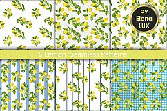 Lemon seamless patterns Product Image 1