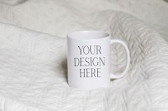 Cream Linens 11 Ounce Mug Mockup Product Image 1