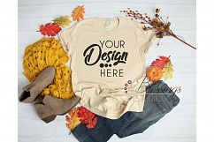 Fall Bella Canvas Mockup Bundle T Shirt Flat Lay 12 Images Product Image 2