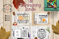 Fall Thanksgiving Cut Files Bundle in SVG, DXF, PNG Product Image 2