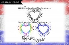 Hotfix rhinestone heart template SS10 &amp; cut file, svg file Product Image 2