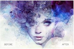 Lovely Watercolor Effect | Photoshop Actions Product Image 13