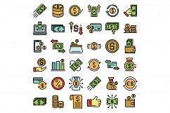 Cash back icons vector flat Product Image 1