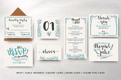 Watercolor Floral Invitation Suite Product Image 8