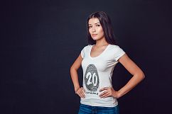 20 Top Girls T-Shirt Mock-Up Product Image 23