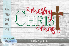 Merry Christ Mas SVG - Christmas SVG Product Image 1