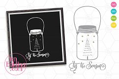 Tis the Season Mason Jar SVG Product Image 1