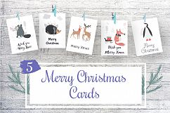 5 Christmas Cards Product Image 1