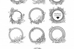Golden Floral Frames Product Image 4