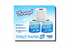 Toilet Paper Creative Promotional Banner Vector Product Image 1