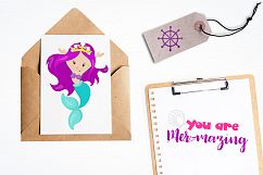 princess mermaids graphics and illustrations Product Image 4