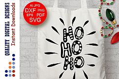 Hohoho svg Christmas sign cut files Xmas decor svg Product Image 1