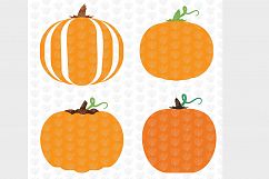 Halloween Bundle - 4 Pumpkin SVG EPS DXF PNG Cutting Files Product Image 2