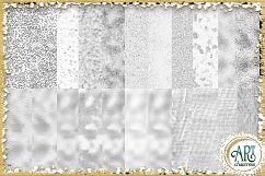 Pearl White glitter DIGITAL PAPERSSeamless,BORDERS,OVERLAY Product Image 3