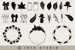 Fall Graphics SVG Bundle - SVG DXF EPS PNG -VB19 Product Image 3