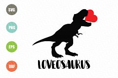  Dinosaur Svg, Valentine Svg File Product Image 1