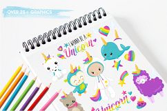 Wannabe unicorn graphics and illustrations Product Image 3
