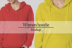 Women Hoodie Mockup Product Image 3