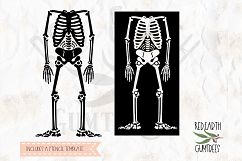 Halloween skeleton, skeleton stencil template in SVG,DXF,PNG Product Image 1