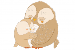 Cutie Pie Owls | Clip art illustrations PNG/JPEG | 5 images Product Image 6