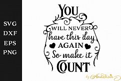 Make it count SVG Cut File Product Image 1