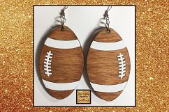 Football Svg, Football Earrings Svg, Football Svg Files, cut Product Image 5