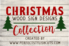 Christmas Wood Sign Designs Collection - Christmas SVG Files Product Image 1