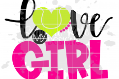Love My Girl - Tennis SVG Product Image 3