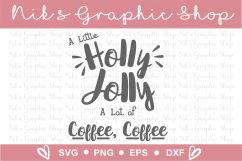 Holly Jolly Svg, Christmas Svg, Coffee Svg, Christmas Product Image 2
