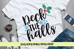 Deck The Halls - Christmas SVG EPS DXF PNG Cutting Files Product Image 1