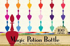 100 Vintage Magic Potion Bottle Clip Arts, Perfume Bottles Product Image 1