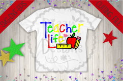 Teacher Life SVG DXF EPS PNG cutting file Product Image 1