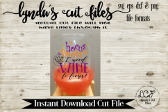 Hocus Pocus I need wine to focus//Halloween// Product Image 3