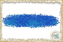 Blue Glitter Digital Clipart Brush Stroke - 24 of beautiful PNG files Product Image 22