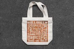 Halloween Word Art SVG For Trick or Treat Bags Product Image 4