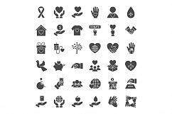 Charity Line Art Icons Product Image 2