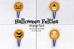 Halloween ITH Orange Set of 4 Embroidery Designs Product Image 1