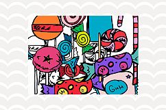 Halloween Candy Hand Painted sweets Clipart Product Image 2