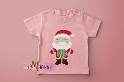 Santa claus monogram svg, for Silhouette Cameo or Cricut Product Image 2