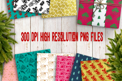 Hand Drawn Christmas Patterns II Product Image 4