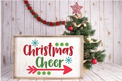 Christmas Cheer - Christmas SVG Cut File - DXF PNG EPS JPG Product Image 8